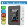 5 In 1 Multifunctional Air Quality Detector Formaldehyde Monitor LCD Display Home Air Quality Tester