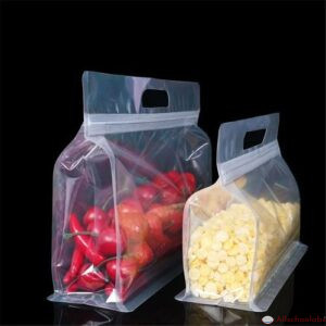 50 Pieces Landscape Side Gusset Self-Stand Ziplock Pouch