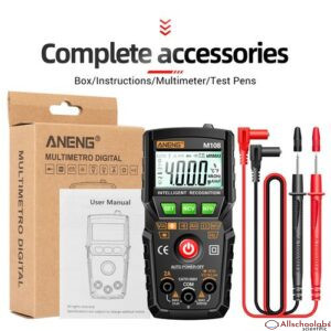 ANENG Smart Digital Multimeter Auto Range 4000 Counts NCV With Backlight Flashlight