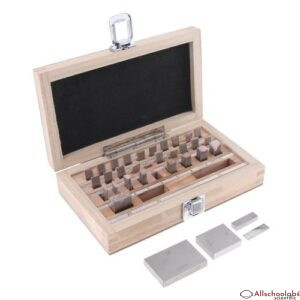 32PCS Gauge Block Set 1.00-50mm Grade 2 Steel Gage Blocks With Wood