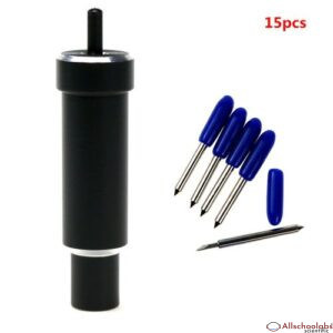 15pcs Replacement Deep Cut Blade+Housing Deep-Point DeepCut Blade For Cricut Maker Explore,Explore Air And Air 2 Cutting Plotter