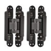 915 Generation 2Pcs 6 Inch Concealed Door Hinges Invisible Hinges Concealed Hinges 180 Degree Swing Hinge 3 Way Adjustable  Hinge A