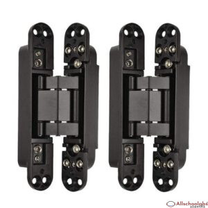 915 Generation 2Pcs 6 Inch Concealed Door Hinges Invisible Hinges Concealed Hinges 180 Degree Swing Hinge 3 Way Adjustable  Hinge A