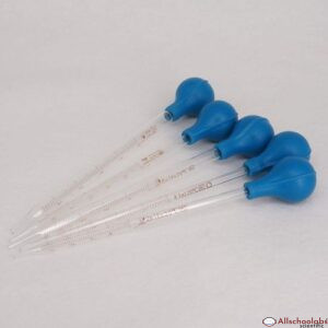 1ml 2ml L 5ml 10ml Glass Graduated Pipette With Rubber Bulb
