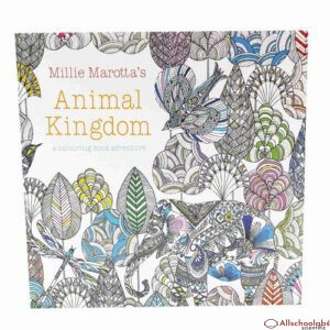 Children Adult Animal Kingdom Treasure Hunt Coloring Painting Book