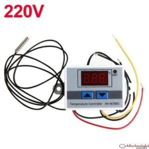 12V 24V 220V Professional W3001 Digital LED Temperature Controller 10A Thermostat Regulator XH-3001