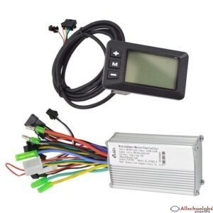 250W/350W 24-48V/36-60V Electric Bike Motor Controller with LCD Display Panel E Bike Scooter Motor Speed Controller Kit