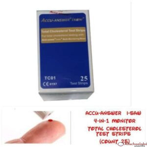 Accu-Answer I-SAW Total Cholesterol Test Strip (Count 25)