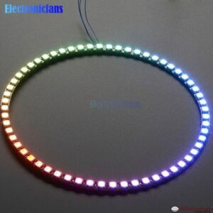 60 Bits Digital WS2812 RGB LED Ring Full Color Highlighting WS2812 5050 SMD Leds Strip Module Microcontroller DC 5V For Arduino