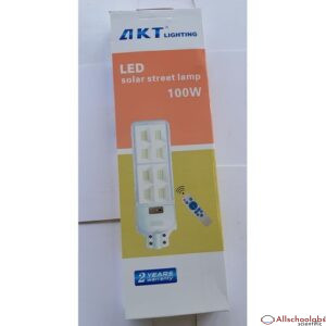 AKT 100w Solar Street Light With Inbuilt Panel- All In 1