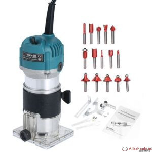 800W Compact Wood Router Tool  Set 220V Electric Trimmer