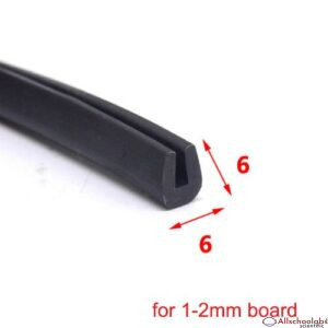 1 Meter U Channel Door Rubber Seal Strip Edge Trim Edge