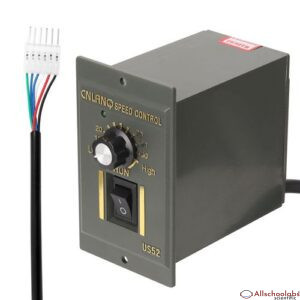 400W AC220V ABS Speed Controller Motor Speeds Pinpoint Regulator Control Device with Indicator Light
