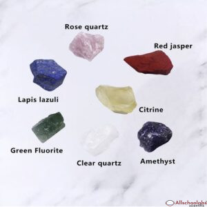 7Pcs Crystal Stones Tumbled Meditation Heal Stone