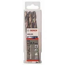 BOSCH 2608585900 10.5MM HSS-CO METAL DRILL BITS, DIN 338