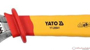 YATO YT-20941 250MM/10″ INJECTION INSULATED ADJUSTABLE WRENCH-1000V VDE