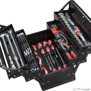 YATO YT-38950 TOOL BOX WITH TOOLS – 64PC MECHANICS TOOLS SET