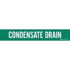 Brady CONDENSATE DRAIN Polyester Pipe Markers|Buy Online