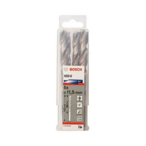 BOSCH 2608595080 11.5MM HSS-G METAL DRILL BITS, DIN 338