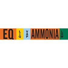 Brady EQ LIQVAP AMMONIA LOW Pipe Marker/ Buy Online