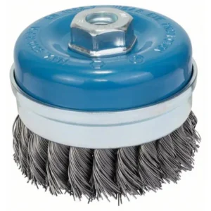 BOSCH 1608614001 90mm WIRE CUP BRUSH KNOTTED