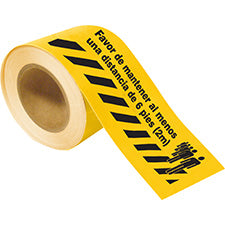 Brady Favor De Mantener Al Menos Una Distancia De 6 pies 2M Floor Tape| Buy Online
