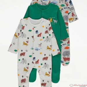 George UK Baby Sleepsuits 3pk