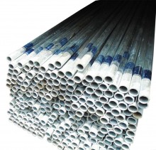 Galvanised Pipes - Light thickness. Click Here To Select A Size