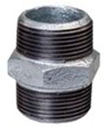Galvanised Hexagon Nipple (light)