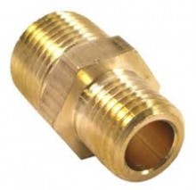 Reducing Brass Nipple - 3/4 x 1/2