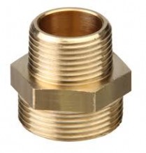 Reducing Brass Nipple - 1inch x 3/4inch