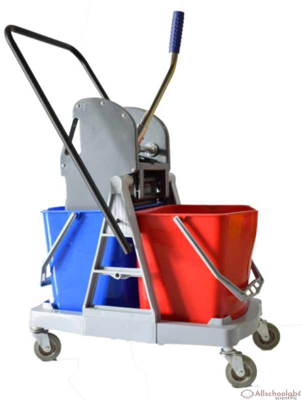 2-Bucket Wringer Trolley Side (Down Press)