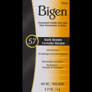Bigen Permanent Powder Hair Color - Dark Brown #57 - request current price on allschoolabs.com