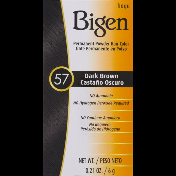 Bigen Permanent Powder Hair Color - Dark Brown #57 - request current price on allschoolabs.com