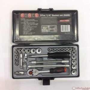 FORCE 2312 1/4? DR. 12P 31PCS METRIC/INCH SOCKET SET