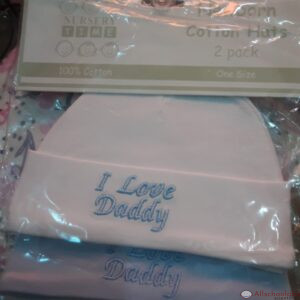 Nursery Time Newborn Cotton Hats 2pk