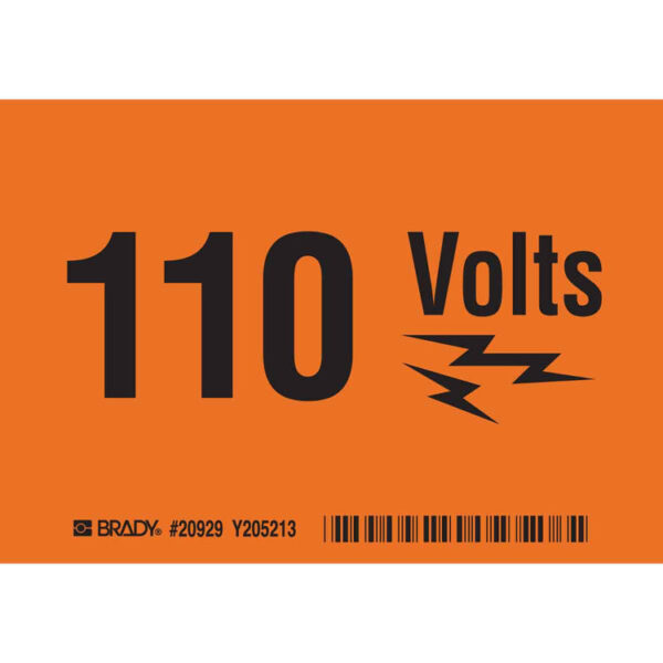 Electrical Labels and Markers |110 VOLTS Sign| Buy online