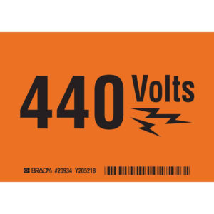 Electrical Labels and Markers | 440 VOLTS Sign| Buy online