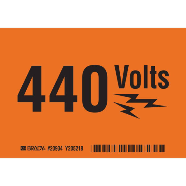 Electrical Labels and Markers | 440 VOLTS Sign| Buy online