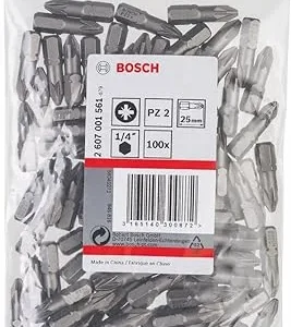 BOSCH 2607001561 25mm EXTRA HARD SCREWDRIVER BIT SET, Pz 2