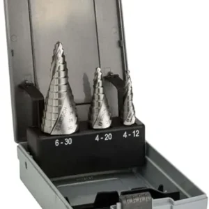 BOSCH 2608587426 4-30 mm STEP DRILL BIT SET 3-FLAT SHANK
