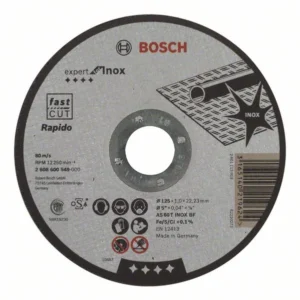 BOSCH 2608600549 125mm INOX ? RAPIDO STRAIGHT CUTTING DISC