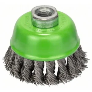 BOSCH 2608622060 75mm HEAVY FOR INOX WIRE CUP BRUSH, KNOTTED WIRE
