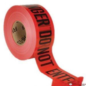 3 Mil Red Barrier Tape, 3? x 1,000? ? Danger Do Not Enter