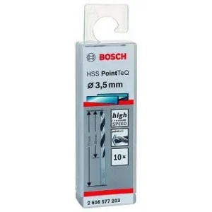 BOSCH 2608577203 HSS POINT-TeQ C3.5MM METAL TWIST DRILL BIT