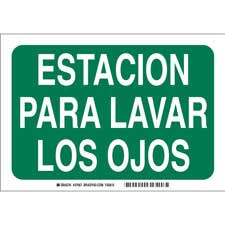 Brady Eye Wash Station Estacion Para Lavar Los Ojos Sign/ Buy online