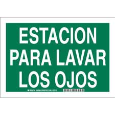 Brady Estacion Para Lavar Los Ojos Sign/ Buy online