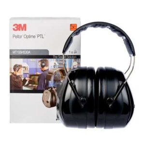 3M? PELTOR? Optime? Push To Listen Earmuffs, 31 dB, Black, Headband, MT155H530A 380