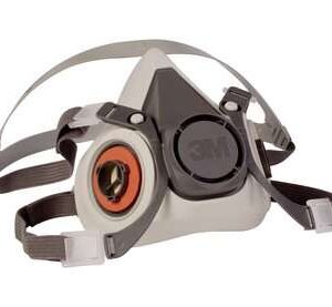 3M? 6100 Half Mask Small (Light Grey)Lightweight elastomeric material  (82g)