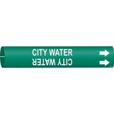 Brady CITY WATER Snap-On Pipe Marker|Buy Online